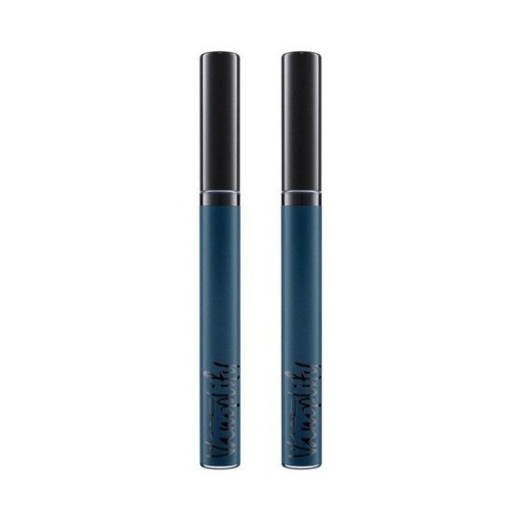 2x MAC Vamplify Acting On Impulse Lip Gloss Teal Blue Full Size READ